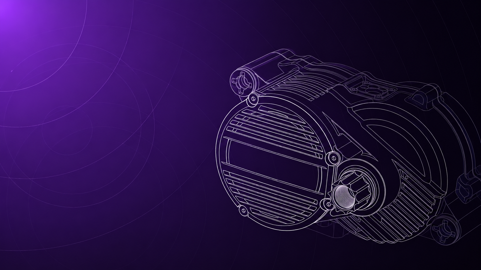 Avinox MG Concept als technische Skizze im violetten Tretmaschine CI
