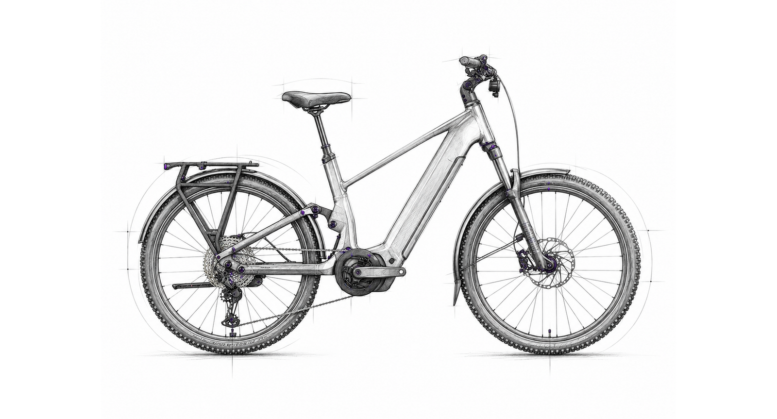 Tretmaschine Skizze E-Trekkingbike – Raymon Tavano Ultra 2026