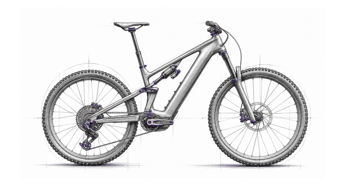 Tretmaschine Skizze Specialized E-Bike Fully – Turbo Levo 4 Pro 2027