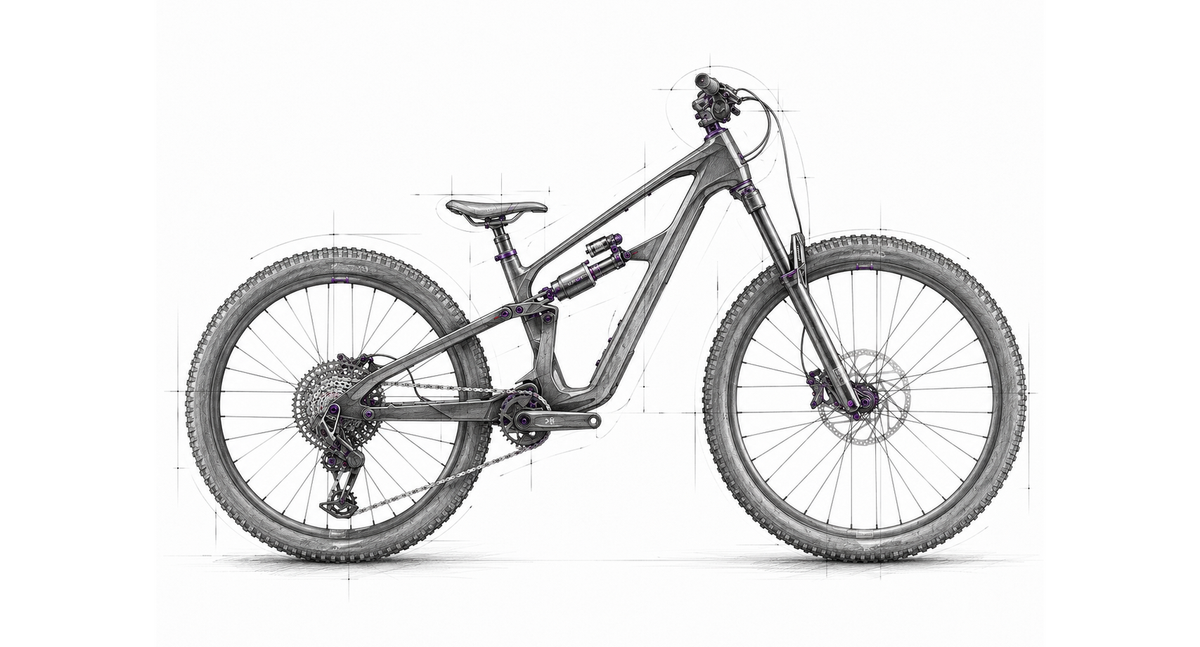 Tretmaschine Skizze Mountainbike – Cannondale Bad Habit 1 2026