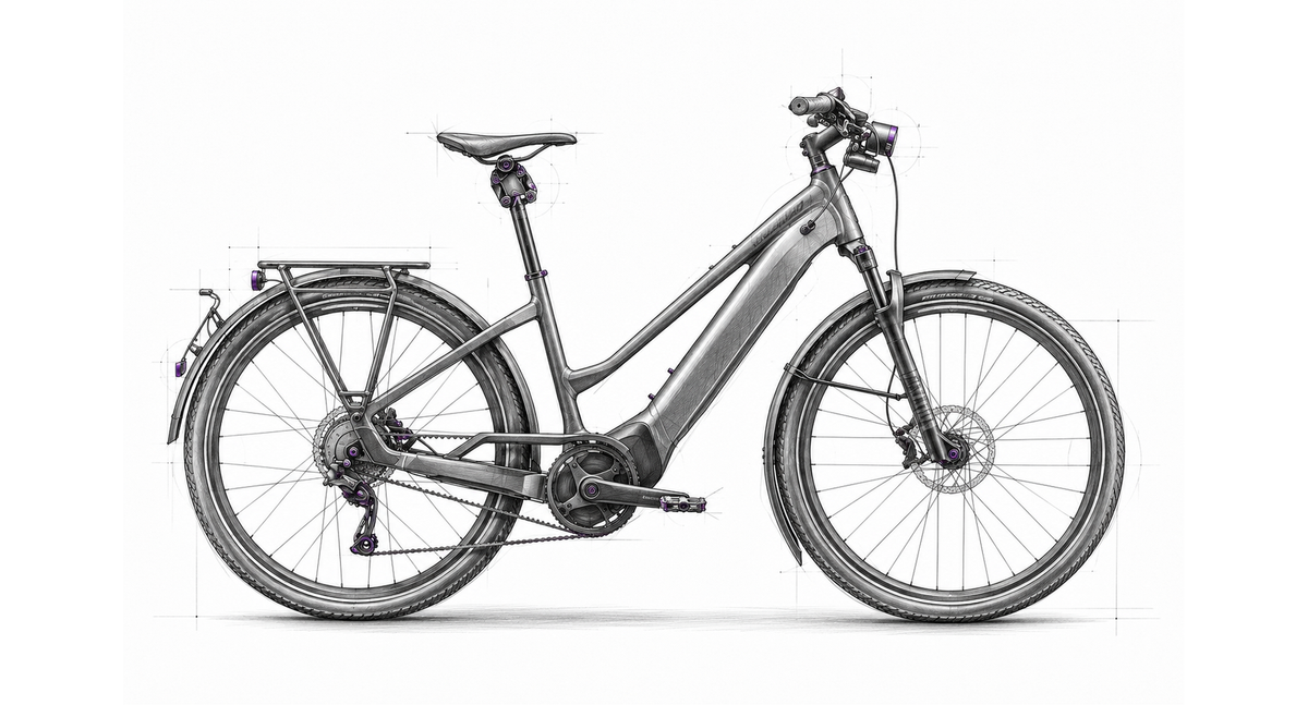 Tretmaschine Skizze Specialized Trekking E-Bike – Turbo Vado S IGH