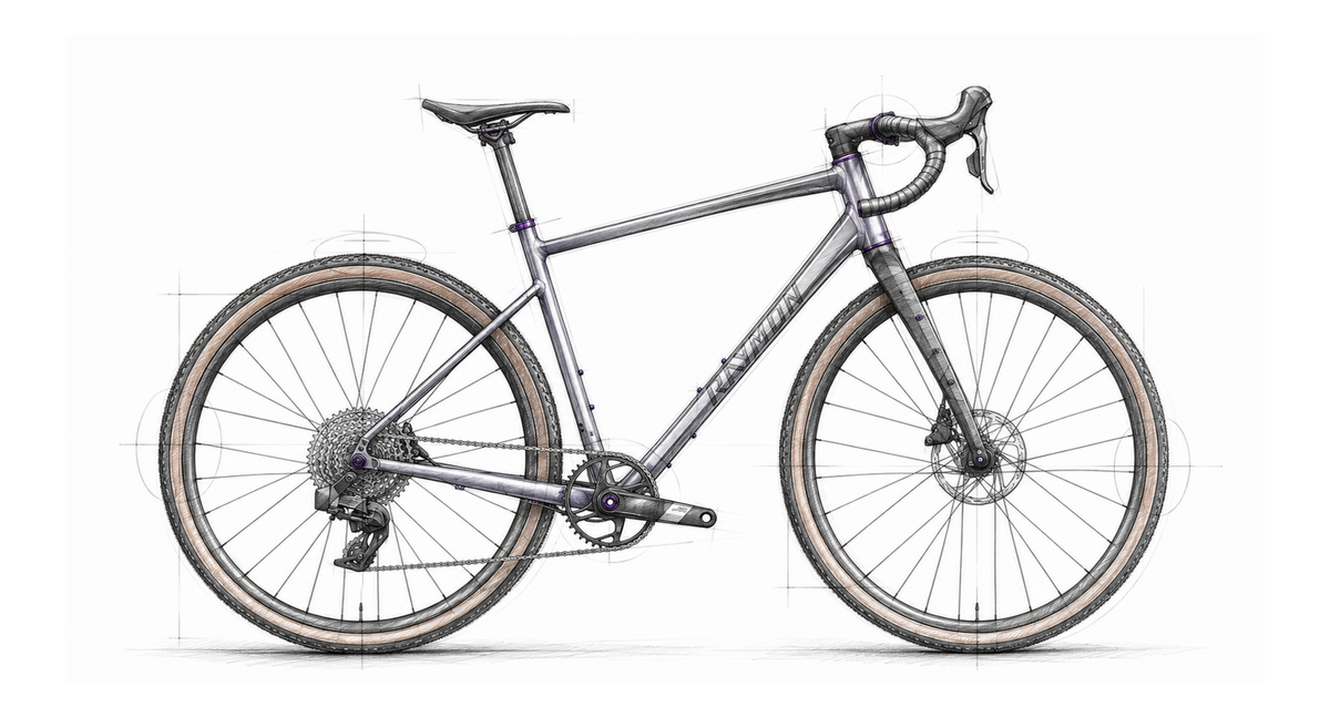Tretmaschine Skizze Rennrad und Gravel – Raymon Territ Ultra 2026