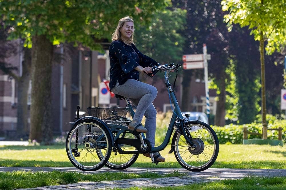 Van Raam Maxi – Fahrgefühl. Ausstattung kann abweichen.