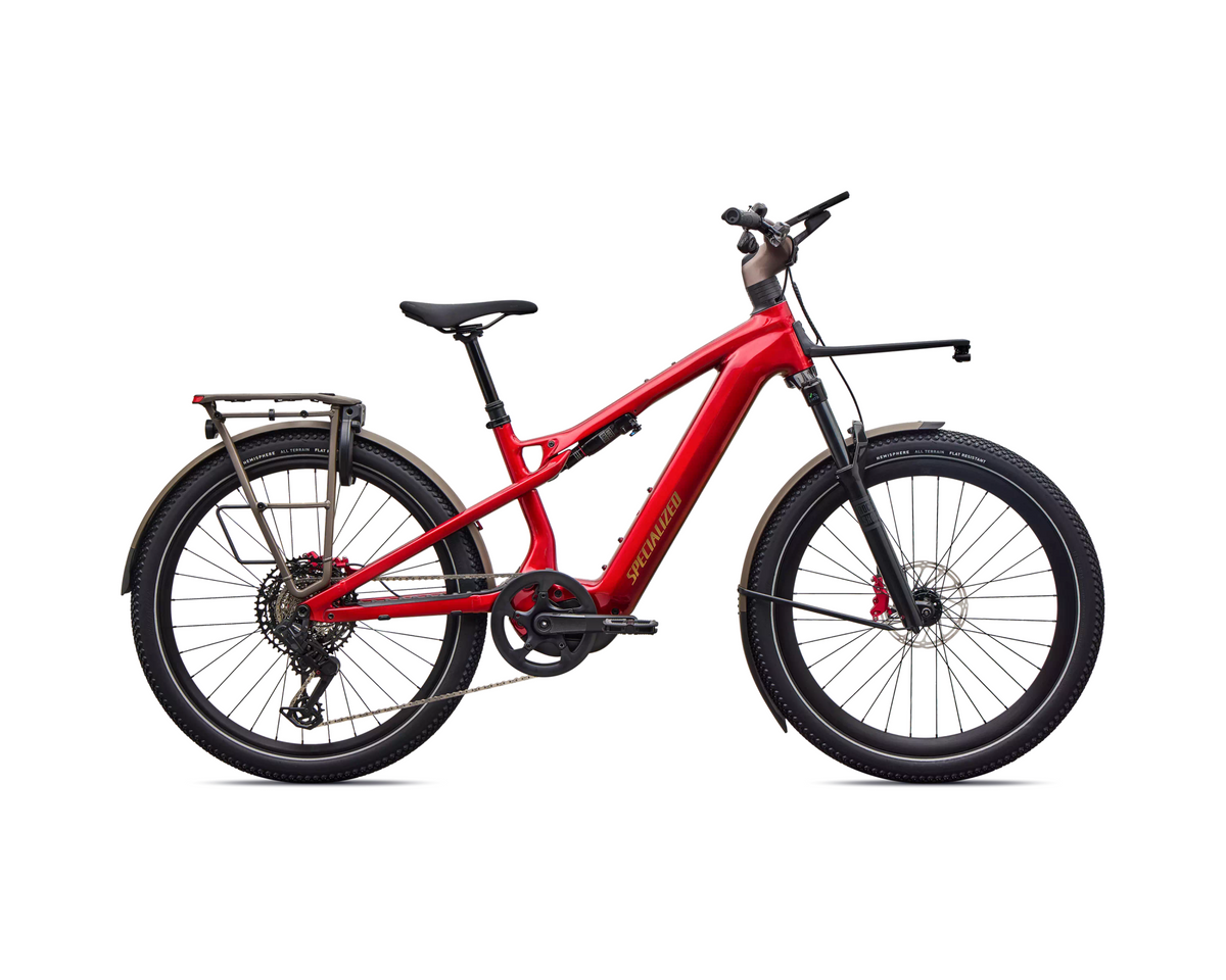 Specialized Turbo Vado 3 X 6.0 2027 - Gloss Ruby Metallic / Gloss Gold Foil – Seitenansicht