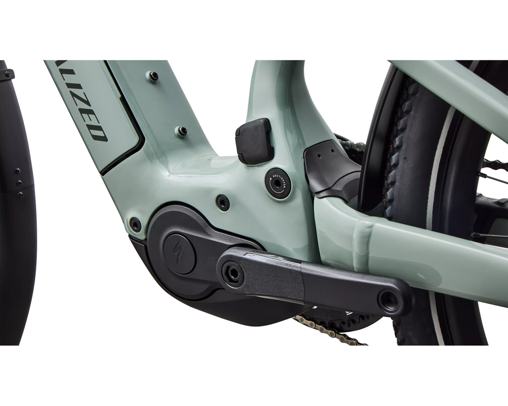 Specialized Turbo Vado 3 X 4.0 2027 - Gloss Agave Grey / Oak Green Metallic / Brushed Chrome Decal – Herstelleransicht 7