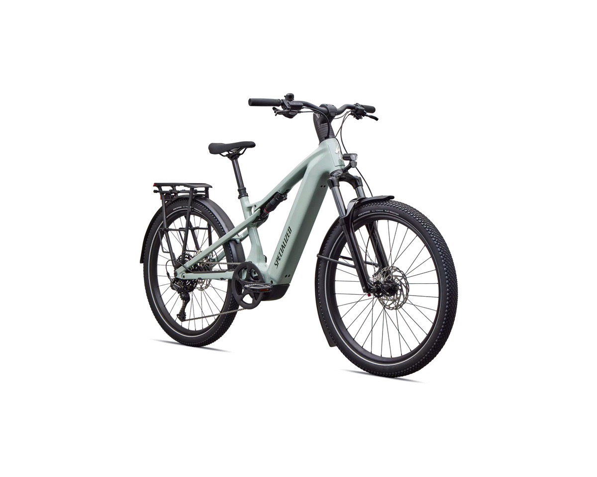 Specialized Turbo Vado 3 X 4.0 2027 - Gloss Agave Grey / Oak Green Metallic / Brushed Chrome Decal – Herstelleransicht 2