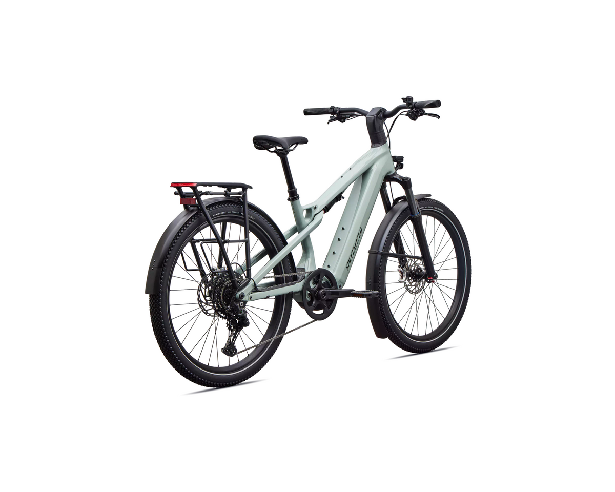 Specialized Turbo Vado 3 X 4.0 2027 - Gloss Agave Grey / Oak Green Metallic / Brushed Chrome Decal – Herstelleransicht 3