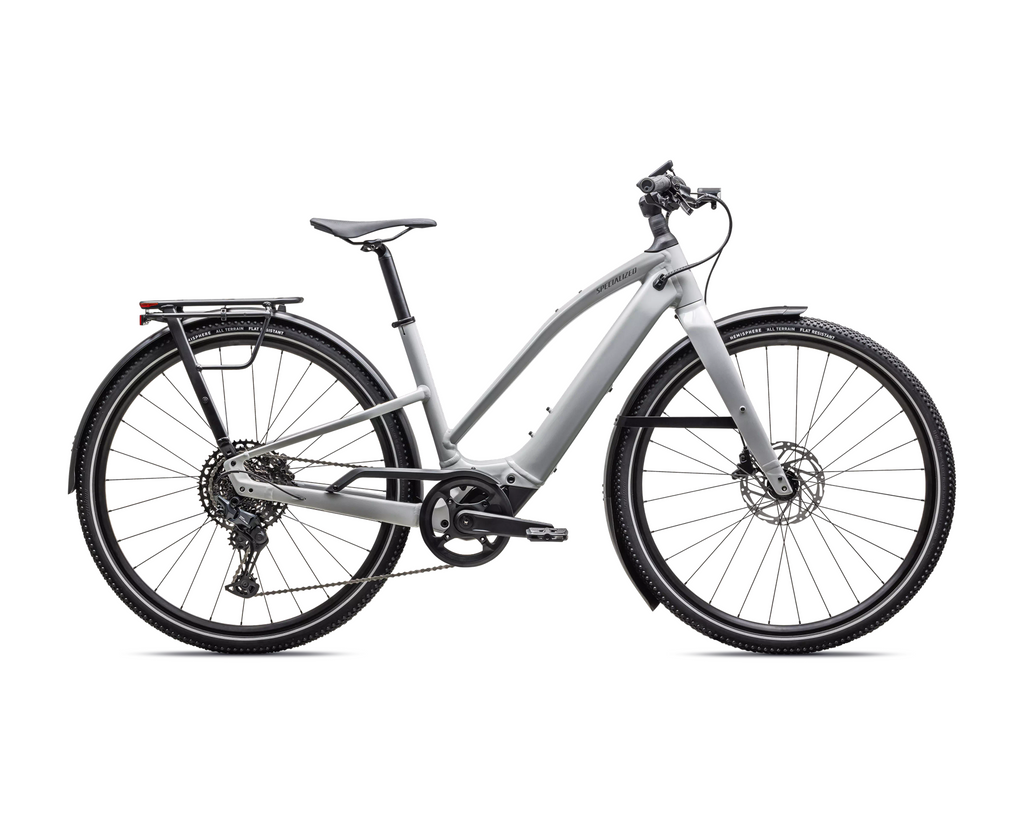 Specialized Turbo Vado SL 2 5.0 Step-Through EQ 2026 - Gloss Dove Gray / Cool Grey Frost – Seitenansicht