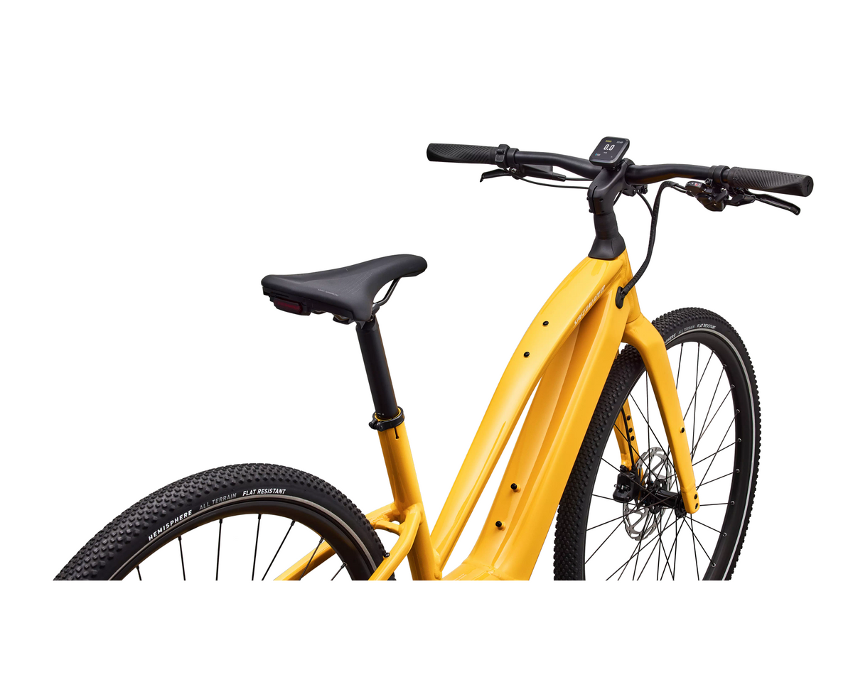 Specialized Turbo Vado SL 2 4.0 Step-Through 2027 - Gloss Brassy Yellow / Metallic White Silver Frost Reflective – Herstelleransicht 4