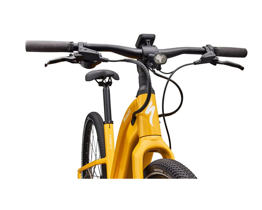 Specialized Turbo Vado SL 2 4.0 Step-Through 2027 - Gloss Brassy Yellow / Metallic White Silver Frost Reflective – Herstelleransicht 5