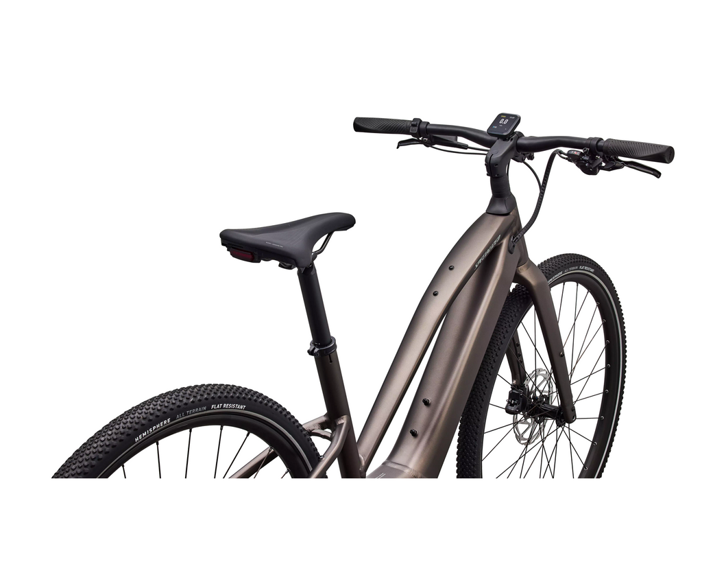 Specialized Turbo Vado SL 2 4.0 Step-Through 2027 - Satin Gun Metal / Agave Grey Frost Reflective – Herstelleransicht 4