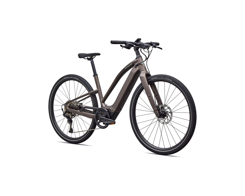 Specialized Turbo Vado SL 2 4.0 Step-Through 2027 - Satin Gun Metal / Agave Grey Frost Reflective – Herstelleransicht 2