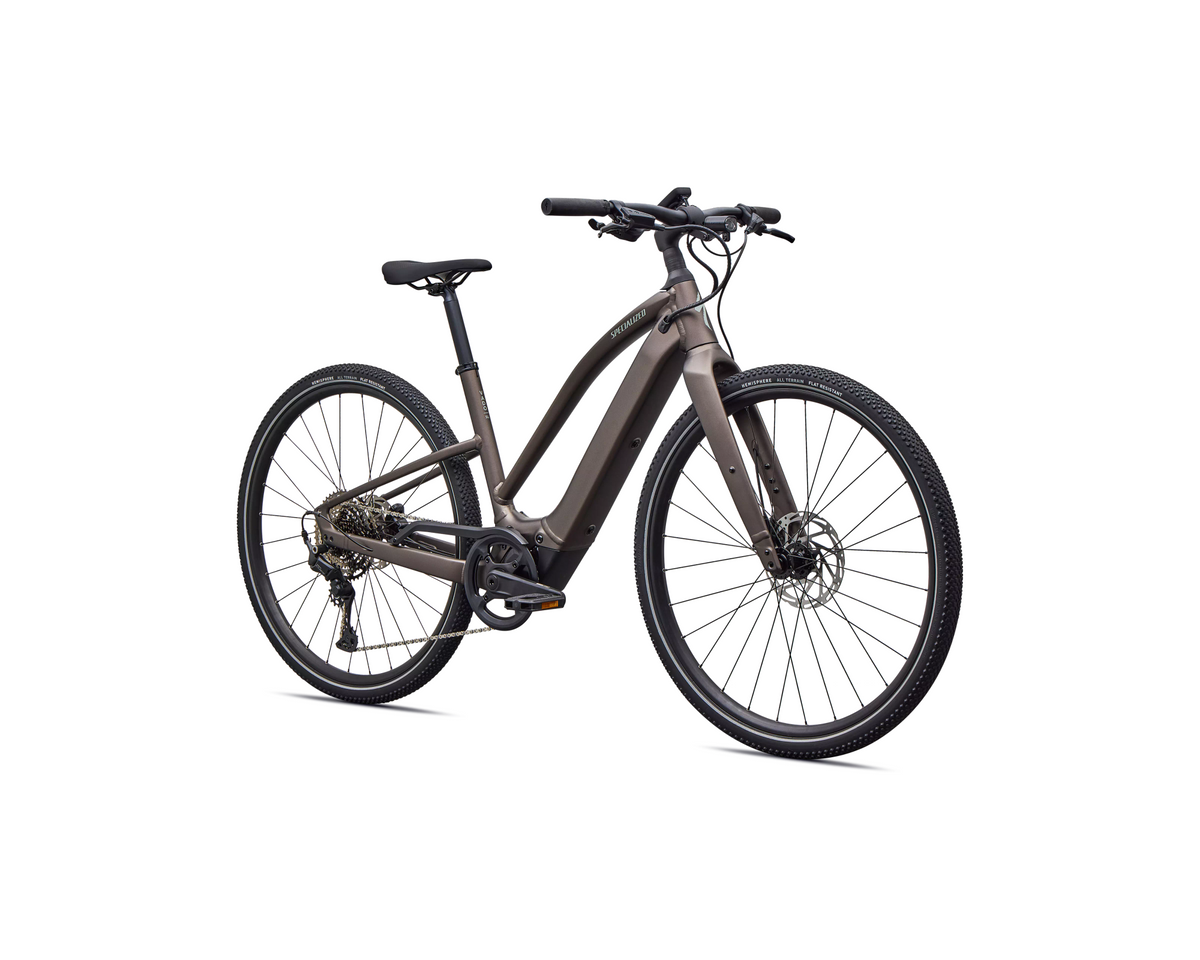 Specialized Turbo Vado SL 2 4.0 Step-Through 2027 - Satin Gun Metal / Agave Grey Frost Reflective – Herstelleransicht 2