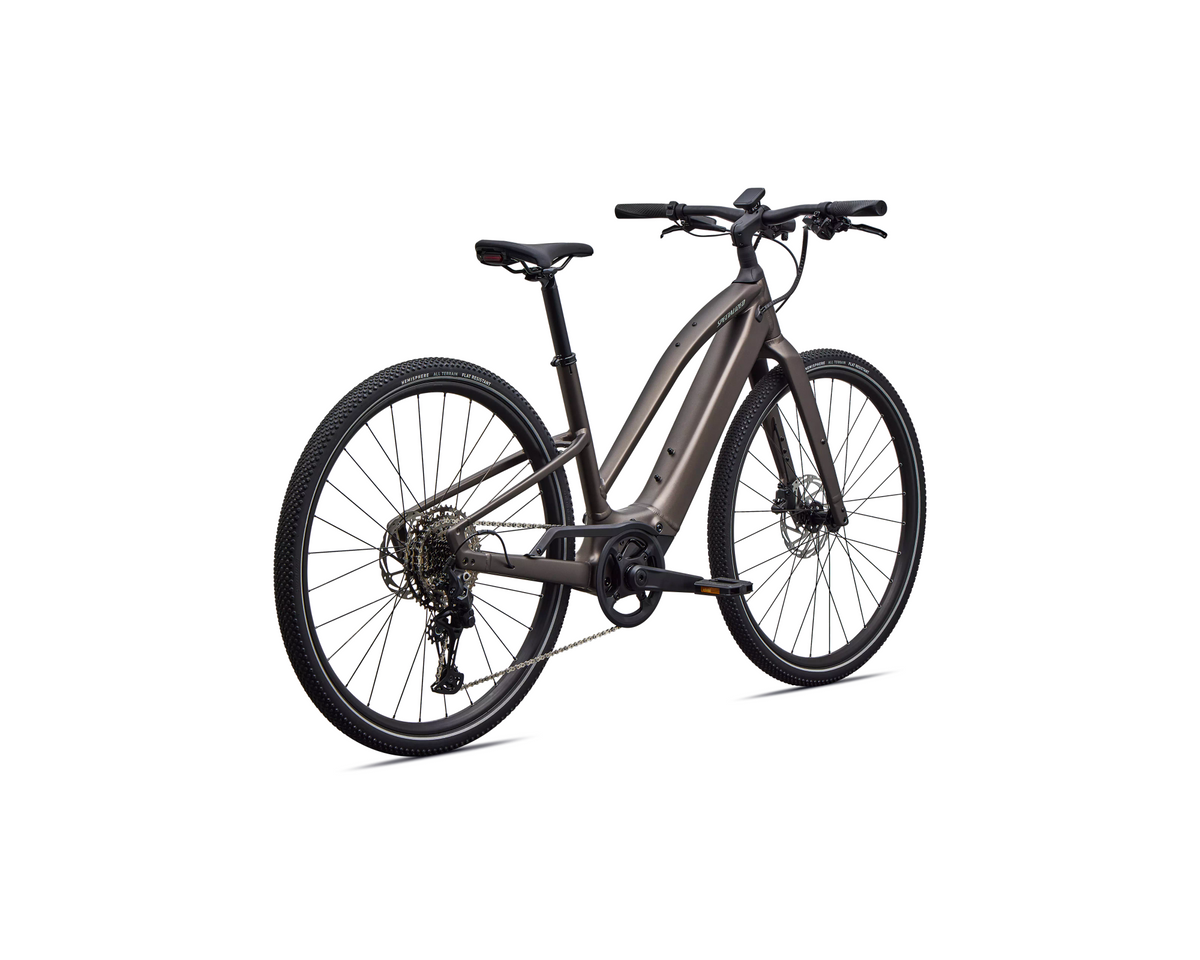 Specialized Turbo Vado SL 2 4.0 Step-Through 2027 - Satin Gun Metal / Agave Grey Frost Reflective – Herstelleransicht 3