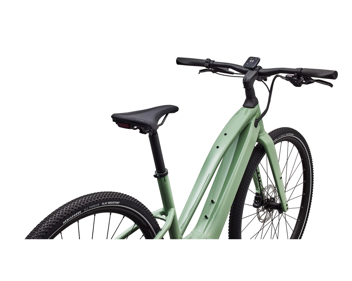 Specialized Turbo Vado SL 2 4.0 Step-Through 2027 - Gloss Pistachio / Oak Green Metallic Frost Reflective – Herstelleransicht 4