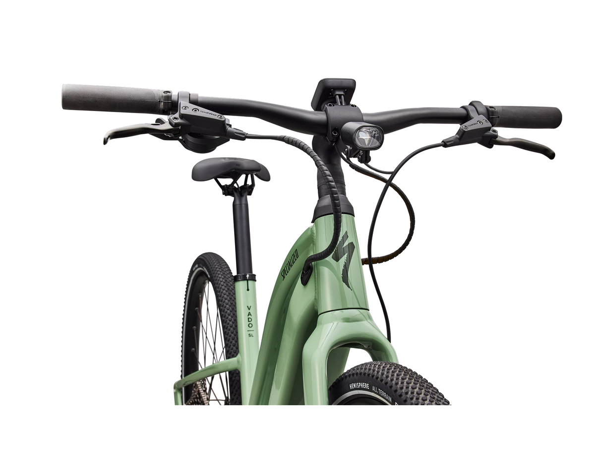 Specialized Turbo Vado SL 2 4.0 Step-Through 2027 - Gloss Pistachio / Oak Green Metallic Frost Reflective – Herstelleransicht 5