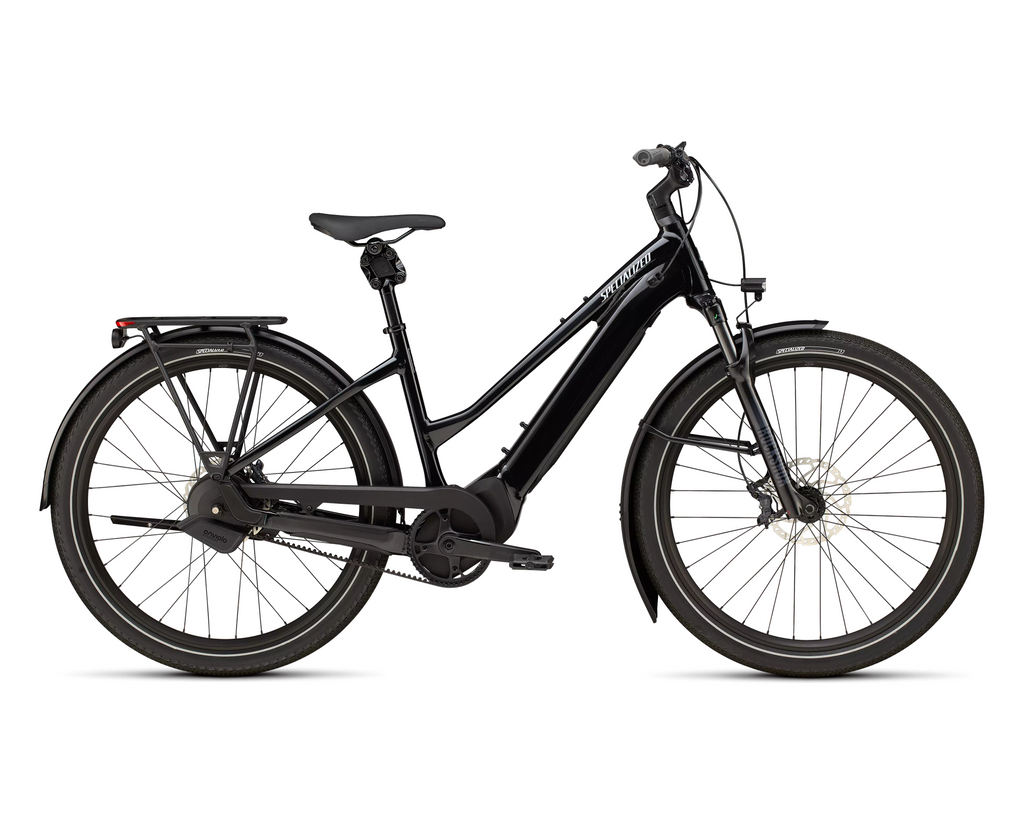Specialized Turbo Vado 2 5.0 IGH Step-Through 2026 - Gloss Castblack / Satin Silver Reflective – Seitenansicht