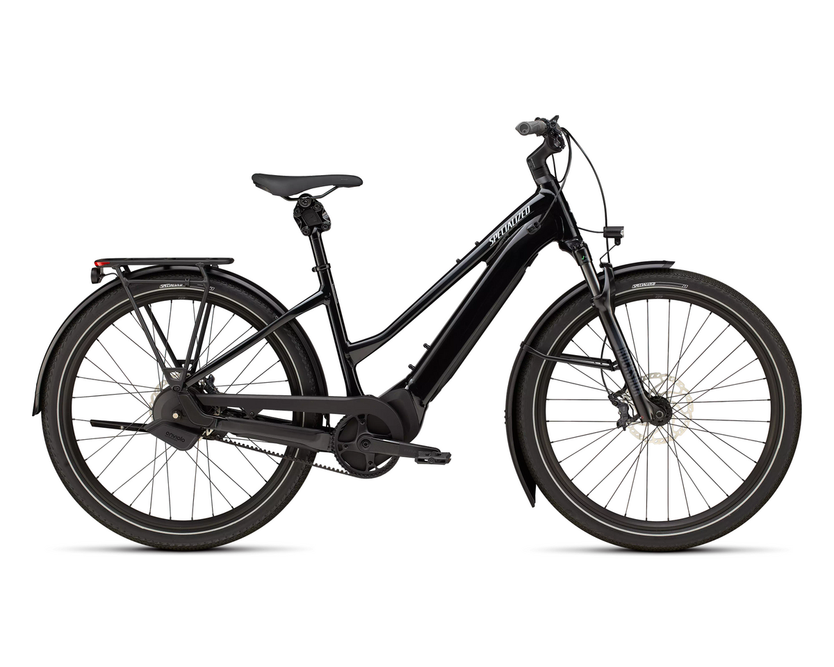 Specialized Turbo Vado 2 5.0 IGH Step-Through 2026 - Gloss Castblack / Satin Silver Reflective – Seitenansicht