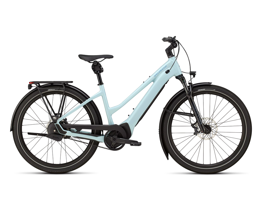 Specialized Turbo Vado 2 5.0 IGH Step-Through 2026 - Gloss Seafoam / 25% Lapis Pearl / Glacial Metallic – Seitenansicht