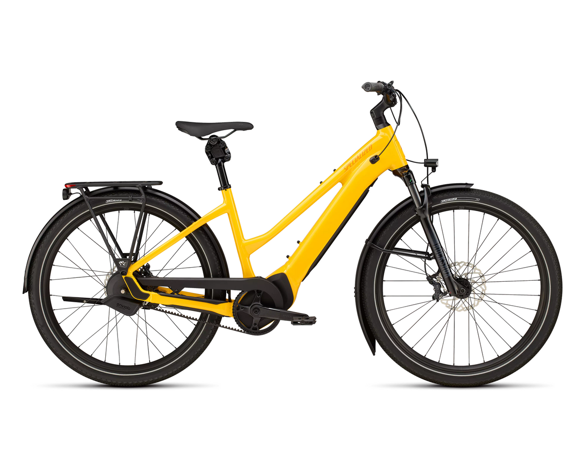 Specialized Turbo Vado 2 5.0 IGH Step-Through 2026 - Gloss California Sunshine / Orange Zest – Seitenansicht