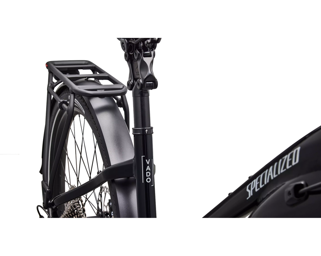 Specialized Turbo Vado 5.0 Step-Through 2026 - Gloss Castblack / Satin Silver Reflective – Herstelleransicht 6
