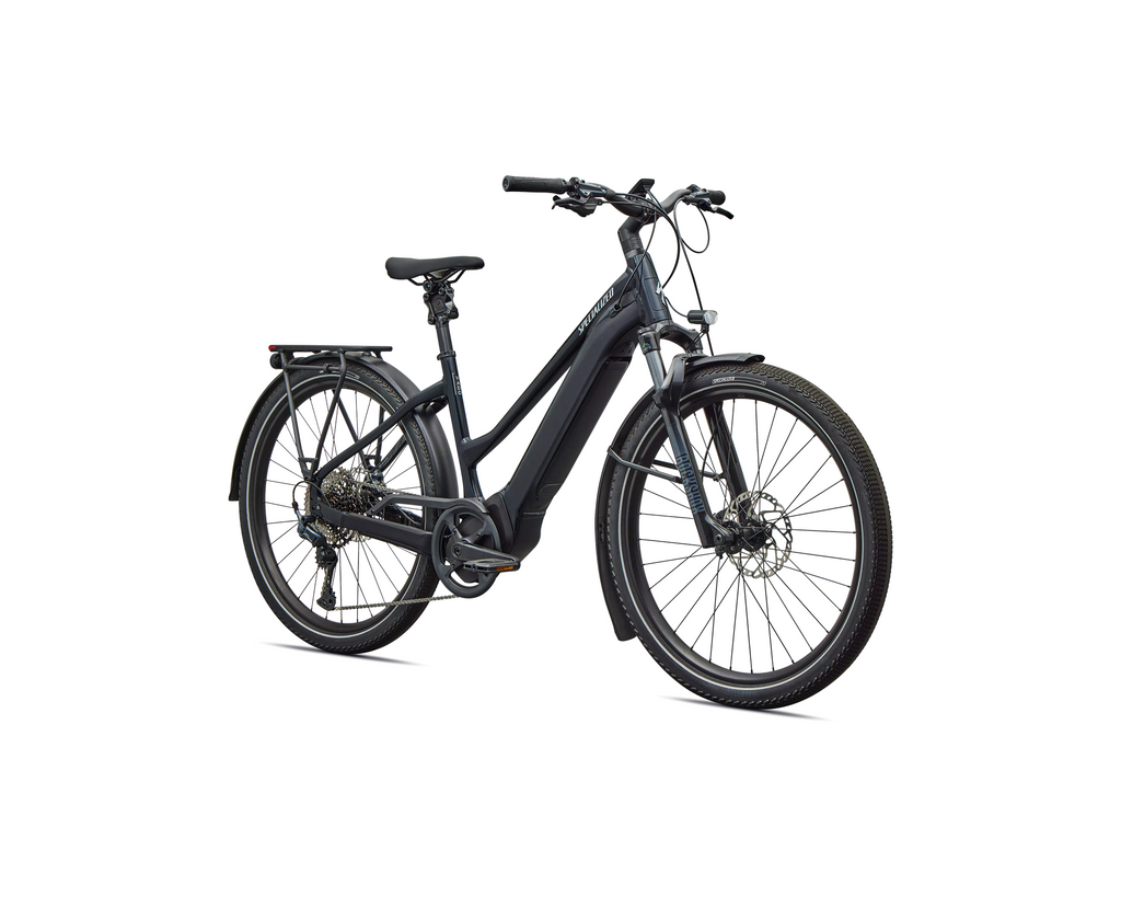 Specialized Turbo Vado 5.0 Step-Through 2026 - Gloss Castblack / Satin Silver Reflective – Herstelleransicht 2