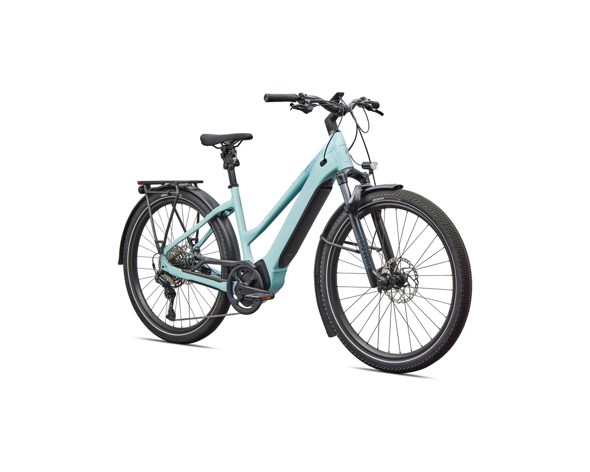 Specialized Turbo Vado 5.0 Step-Through 2026 - Gloss Seafoam / 25% Lapis Pearl / Glacial Metallic – Herstelleransicht 2
