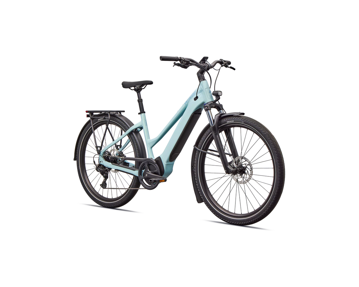 Specialized Turbo Vado 2 4.0 Step-Through 2026 - Gloss Seafoam / 25% Lapis Pearl / Glacial Metallic – Herstelleransicht 2