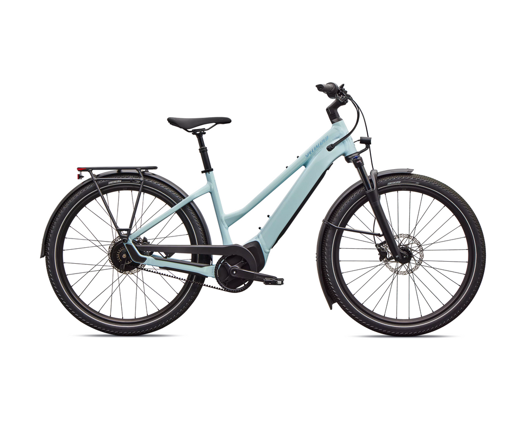 Specialized Turbo Vado 2 4.0 IGH Step-Through 2026 - Gloss Seafoam / 25% Lapis Pearl / Glacial Metallic – Seitenansicht