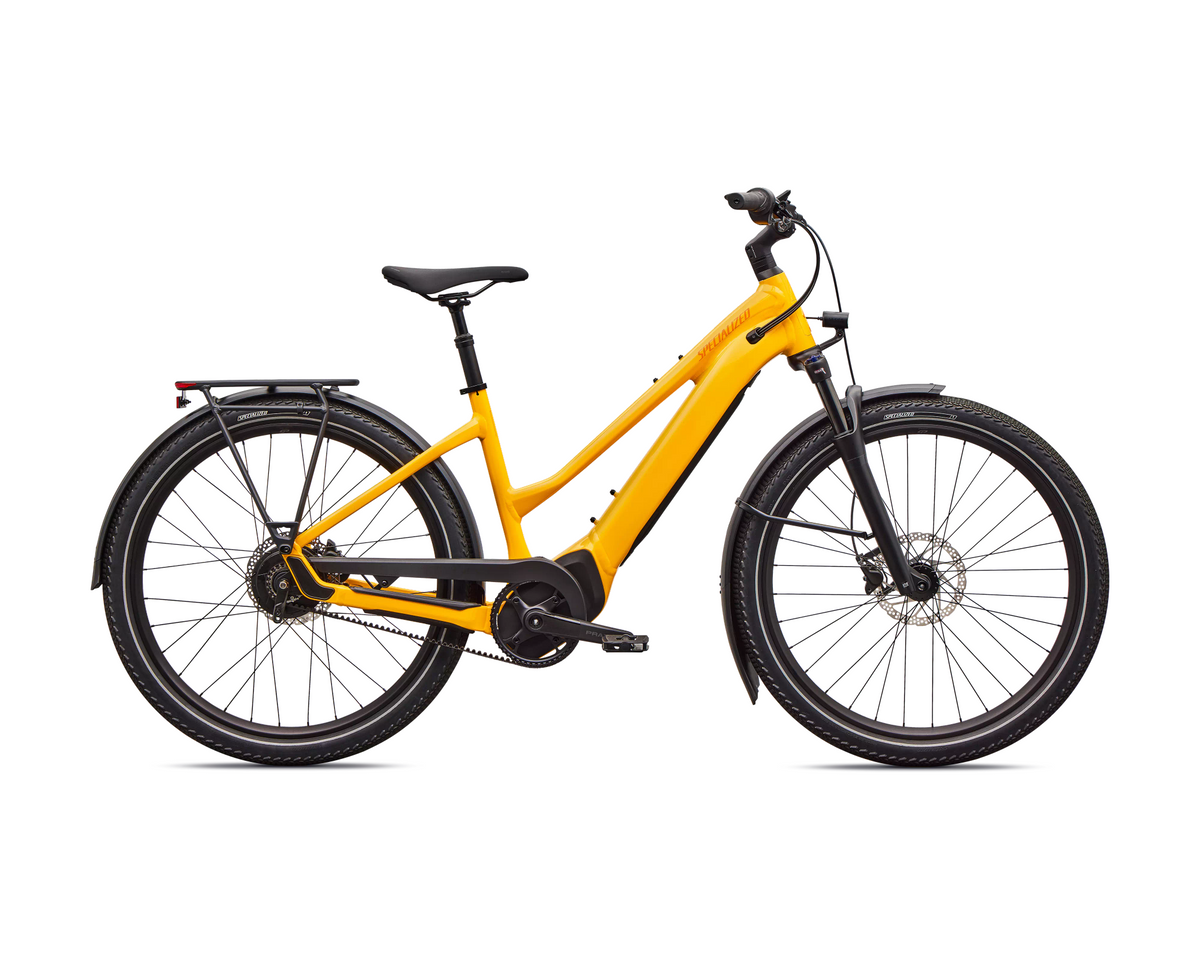 Specialized Turbo Vado 2 4.0 IGH Step-Through 2026 - Gloss California Sunshine / Orange Zest – Seitenansicht