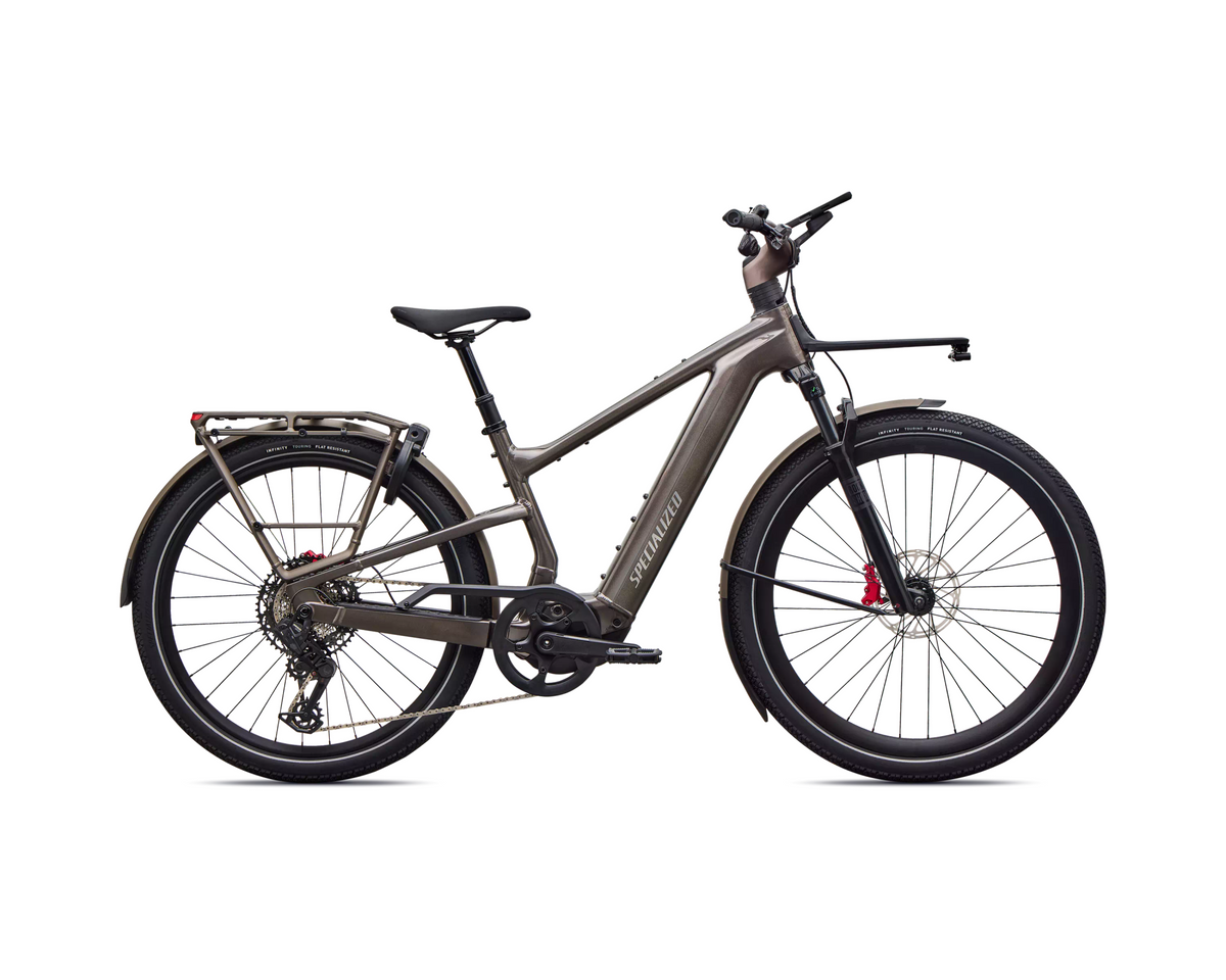 Specialized Turbo Vado 3 6.0 2027 - Gloss Warm Smoke Metallic / Satin Brushed Chrome – Seitenansicht