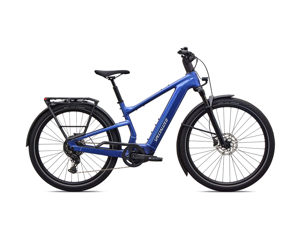Specialized Turbo Vado 3 4.0 2027 - Gloss Pacific Blue / Dune White – Seitenansicht