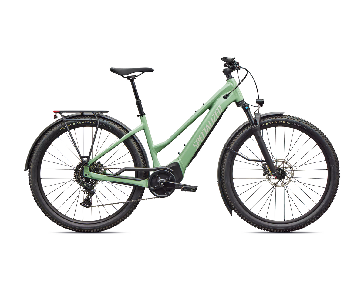 Specialized Turbo Tero 4.0 Step-Through EQ 2026 - Gloss Pistachio / Dolomite – Seitenansicht