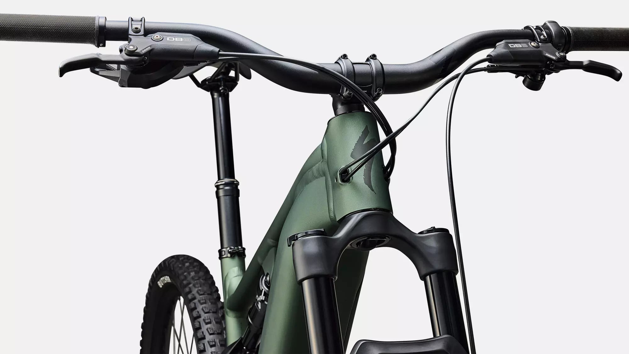 Specialized Turbo Levo 4 Alloy 2026 - Satin Cypress Metallic / Dark Moss Green – Detailansicht 5