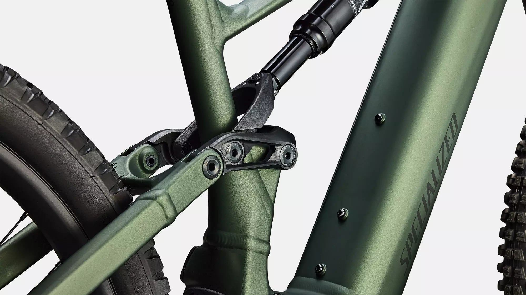 Specialized Turbo Levo 4 Alloy 2026 - Satin Cypress Metallic / Dark Moss Green – Detailansicht 8