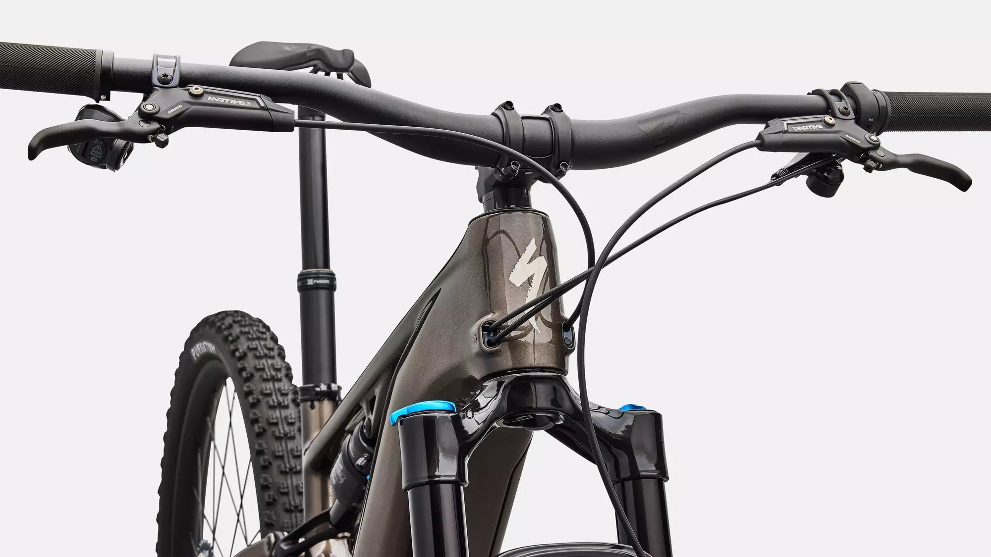 Specialized Turbo Levo R Comp 2026 - Gloss Gunmetal / White Mountains – Ansicht 5