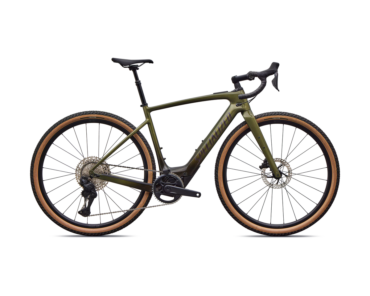 Specialized Turbo Creo 2 Comp - Shimano GRX Di2 2027 - Gloss Laurel Green Metallic/Charcoal Tint Fade/Nebula Metallic – Seitenansicht