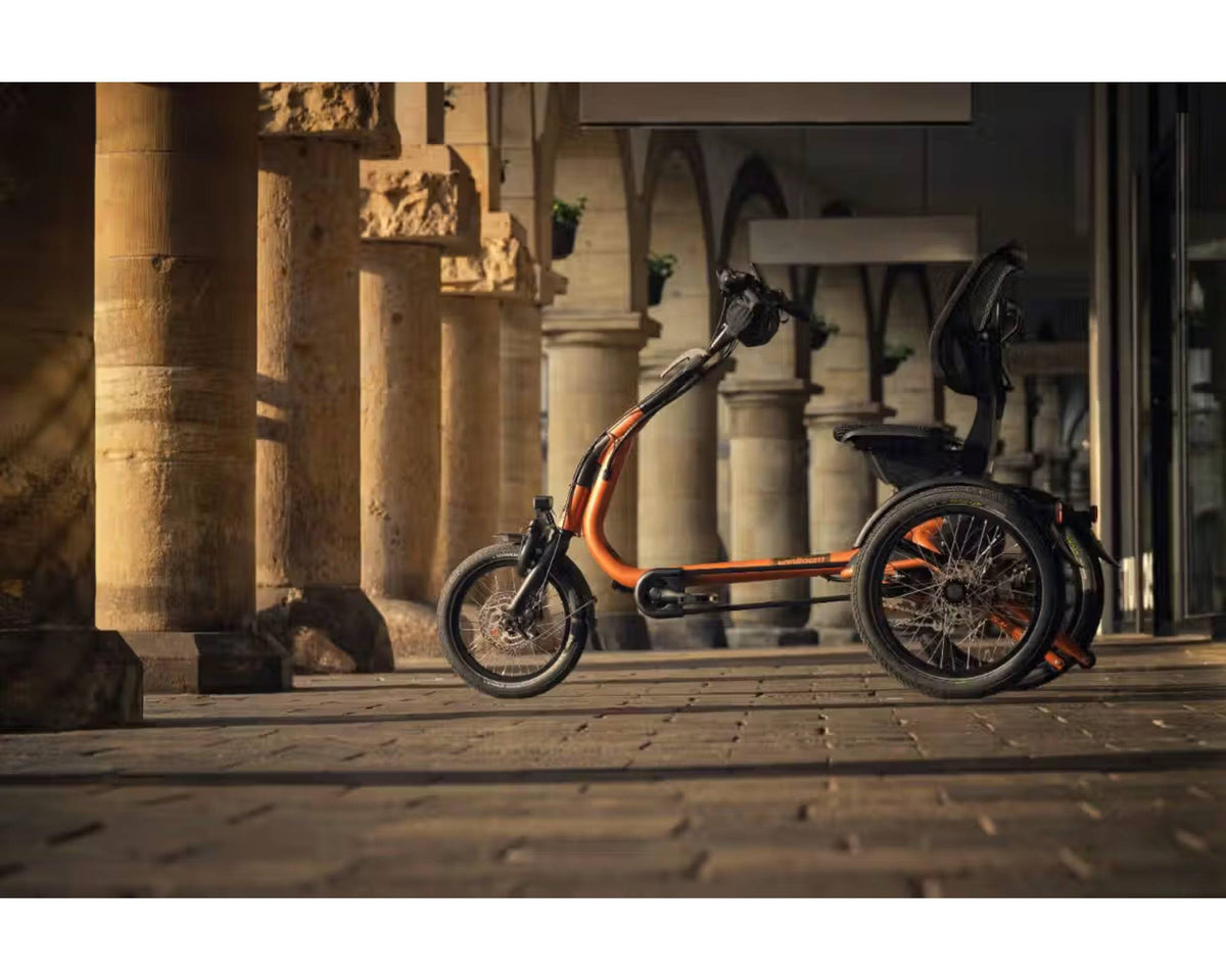 Easy Rider Compact Plus mit kompaktem Sitzkonzept. Abgebildete Ausstattung kann abweichen.