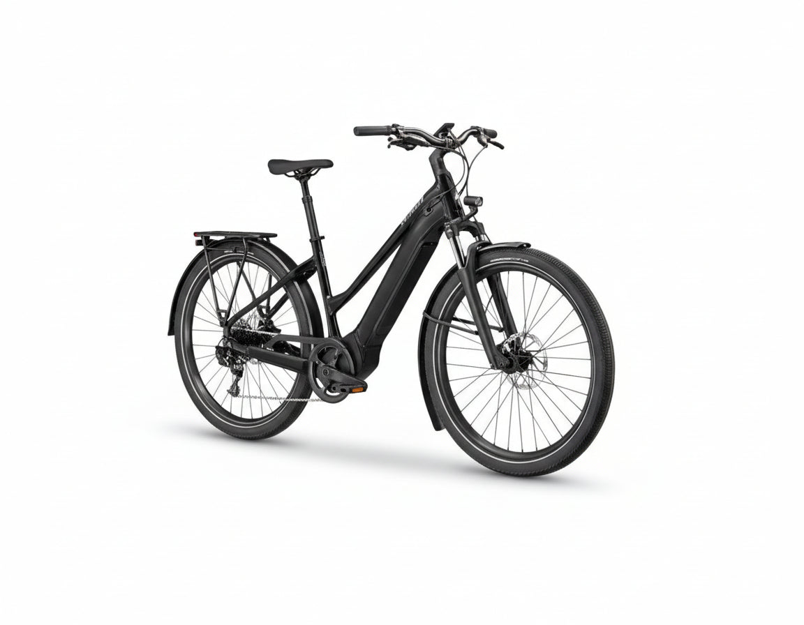 Specialized Turbo Vado 4.0 Step-Through - Cast Black / Silver Reflective