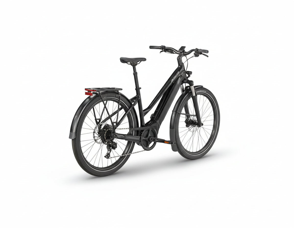 Specialized Turbo Vado 4.0 Step-Through - Cast Black / Silver Reflective