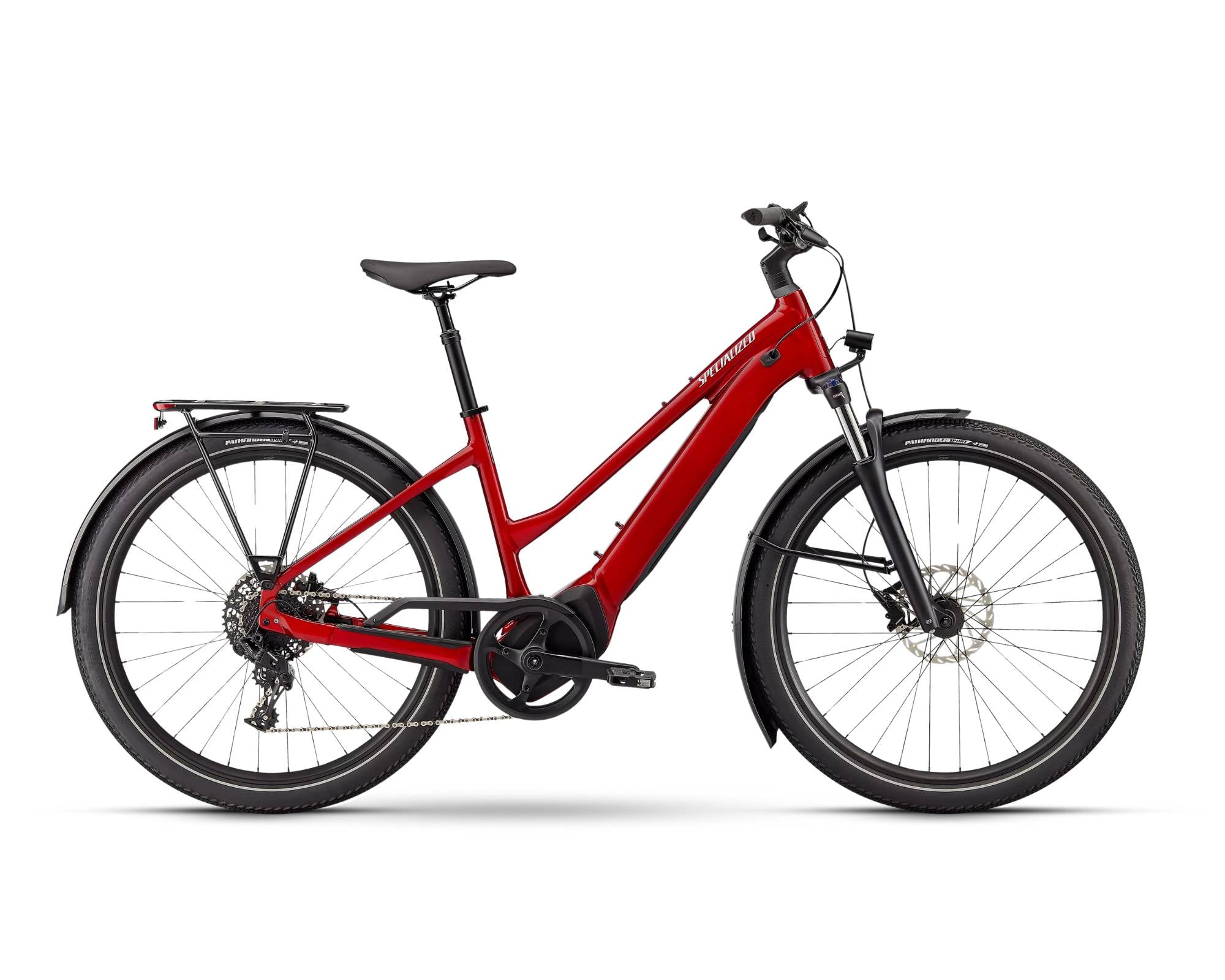 Specialized Turbo Vado 4.0 Step-Through - Red Tint / Silver Reflective