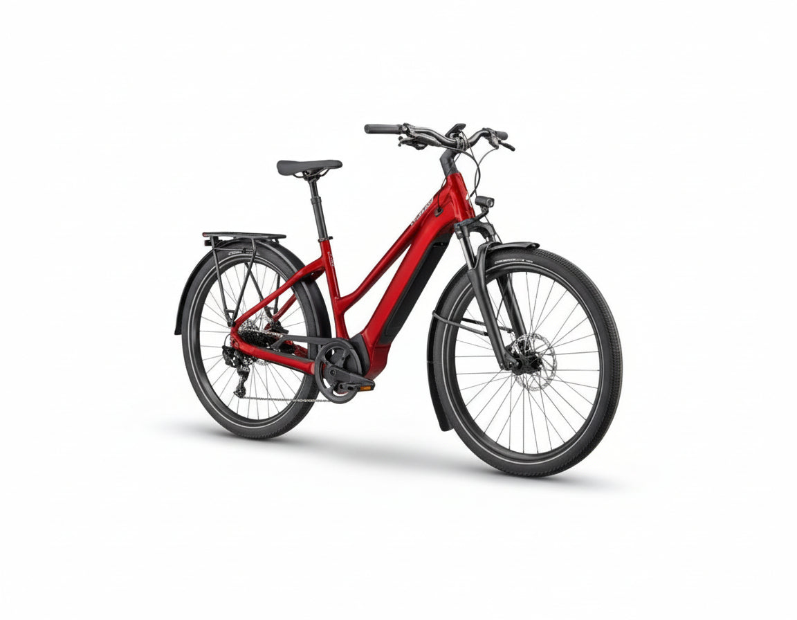 Specialized Turbo Vado 4.0 Step-Through - Red Tint / Silver Reflective