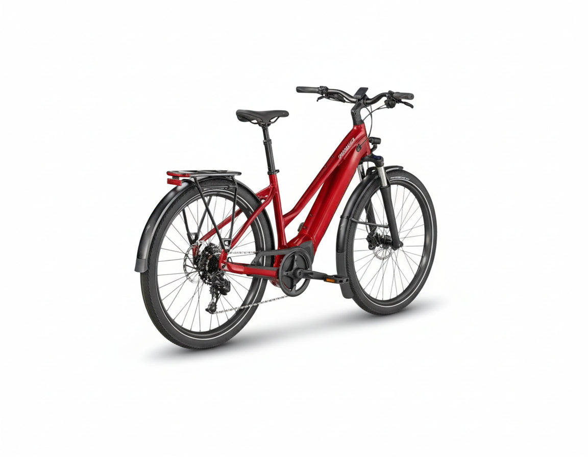 Specialized Turbo Vado 4.0 Step-Through - Red Tint / Silver Reflective