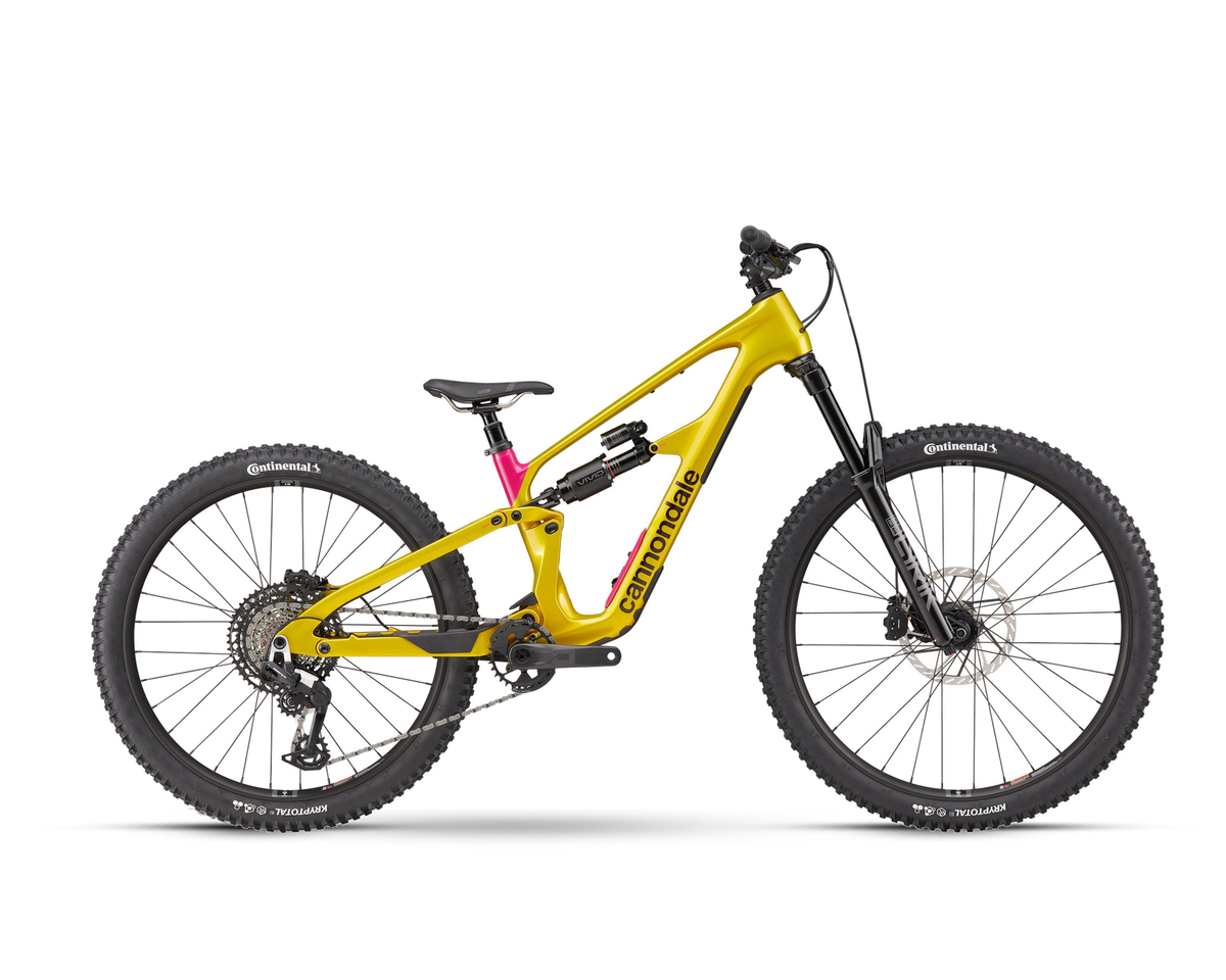 Cannondale – Bad Habit 2 – Phoenix Yellow – 2026, Seitenansicht auf weißem Hintergrund