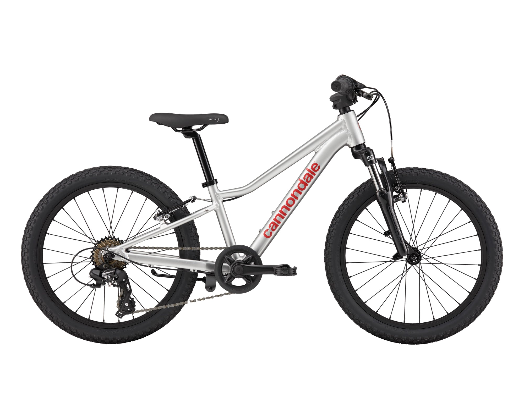 Cannondale – Kids Trail 20 – Silver – 2026, Fahrrad, Modelljahr 2026, in Silver, Seitenansicht