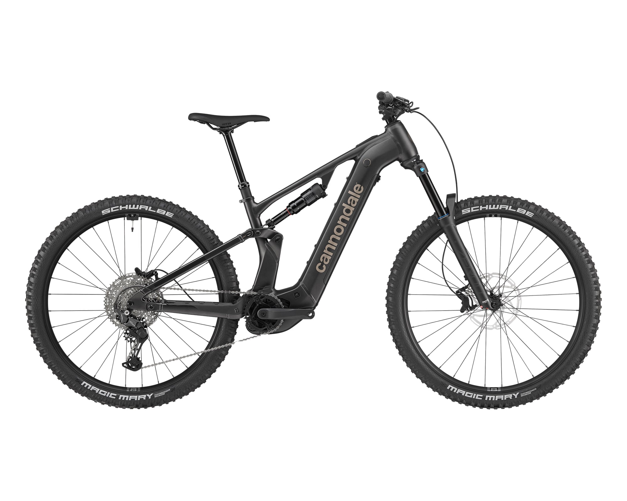 Cannondale – Moterra 4 Plus – Obsidian – 2025, Fahrrad, Modelljahr 2025, in Obsidian, Seitenansicht