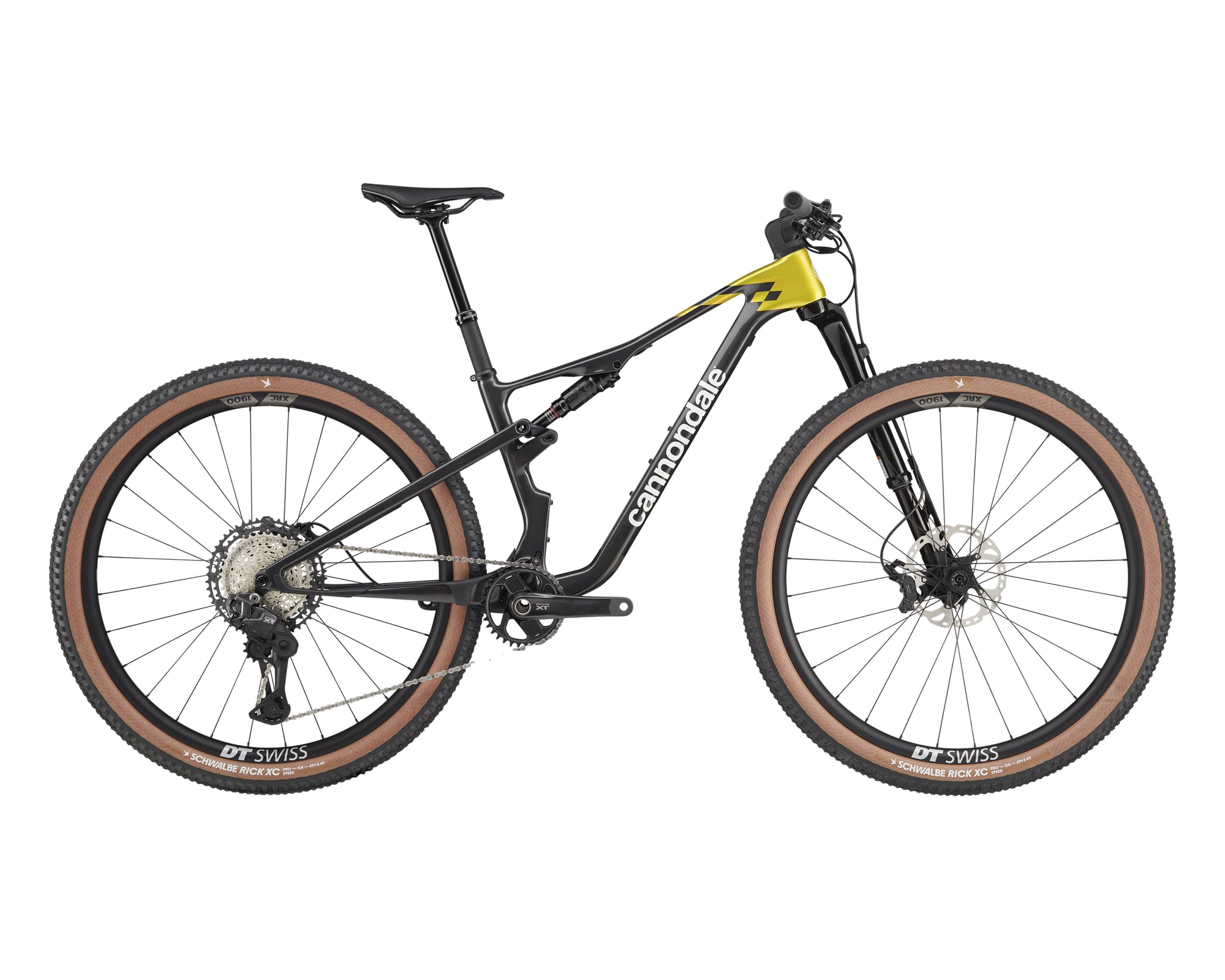 Cannondale – Scalpel Carbon 2 Lefty – Phoenix Yellow – 2025, Fahrrad, Modelljahr 2025, in Phoenix Yellow, Seitenansicht