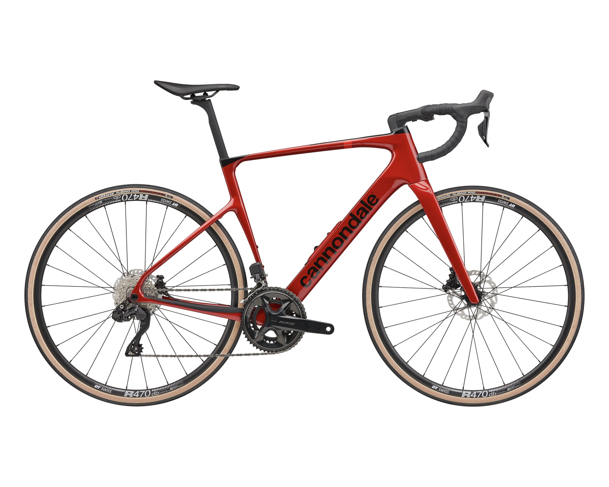 Cannondale – Synapse Carbon 4 – Metallic Red – 2025, Fahrrad, Modelljahr 2025, in Metallic Red, Seitenansicht