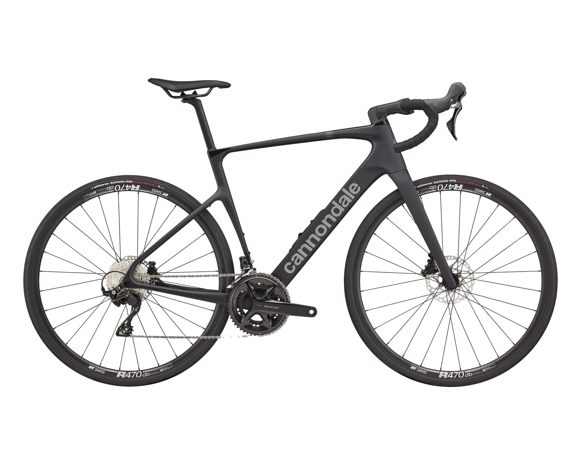 Cannondale – Synapse Carbon 5 – Black – 2025, Fahrrad, Modelljahr 2025, in Black, Seitenansicht
