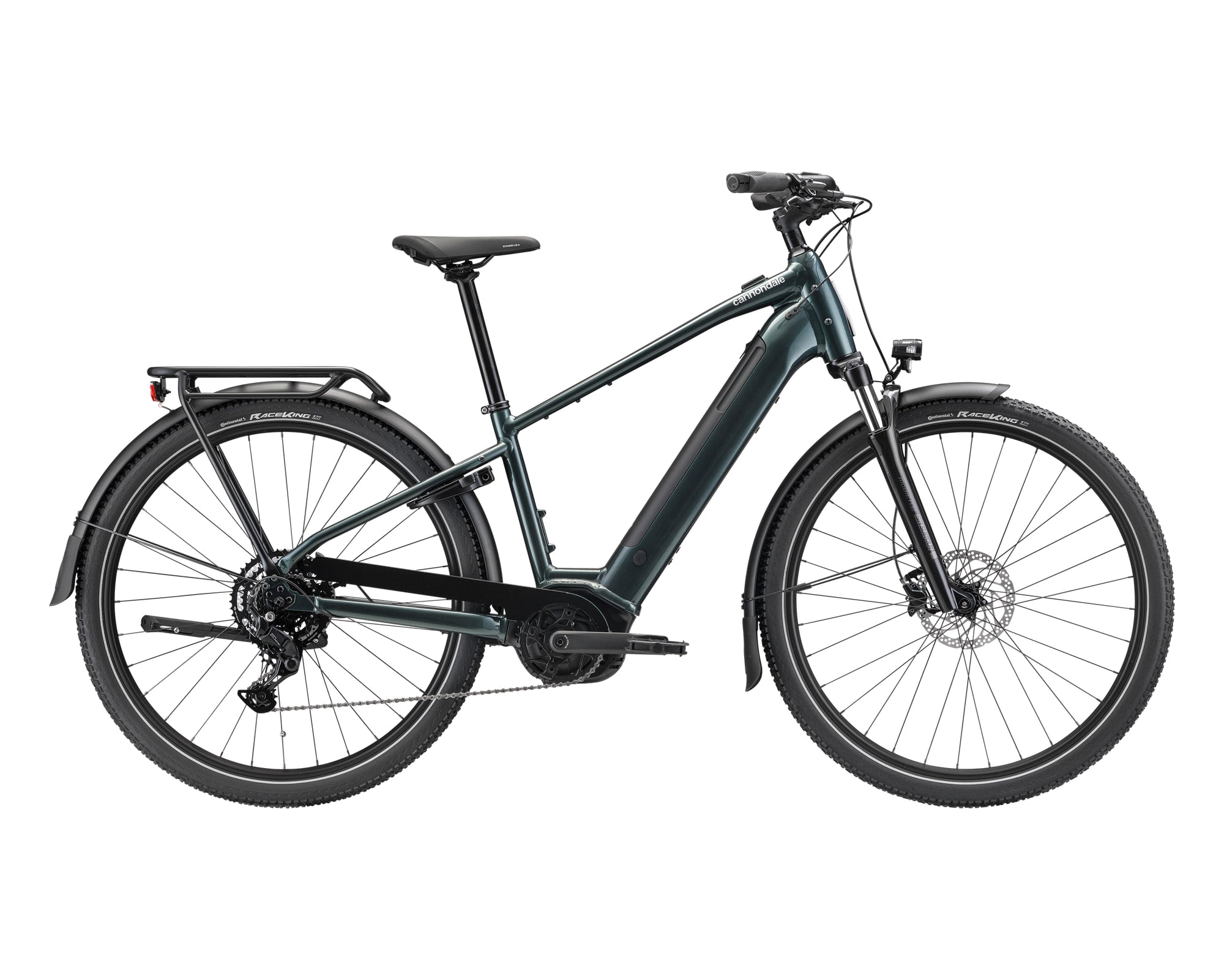 Cannondale – Tesoro Neo X 3 Plus – Gunmetal Green – 2025, Fahrrad, Modelljahr 2025, in Gunmetal Green, Seitenansicht